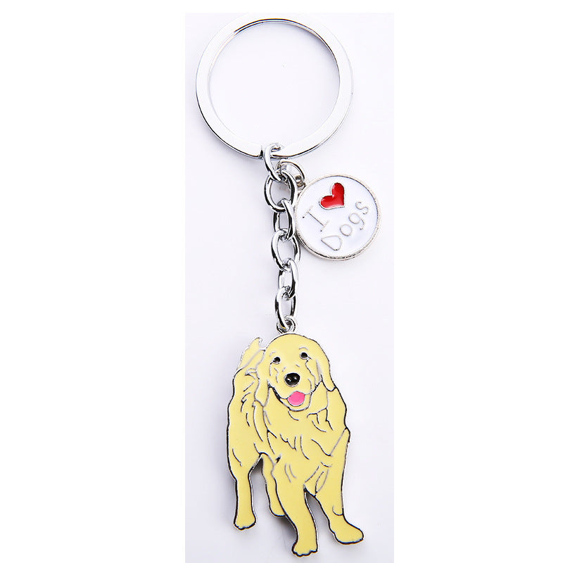 Wholesale Cute Pet Dog Metal Keychain